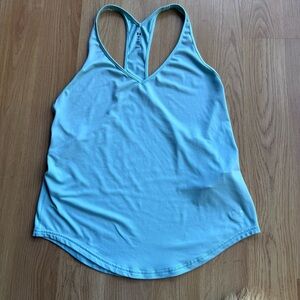 Under Armour size small mint aqua  Blue Racerback Tank Top loose fit gym
